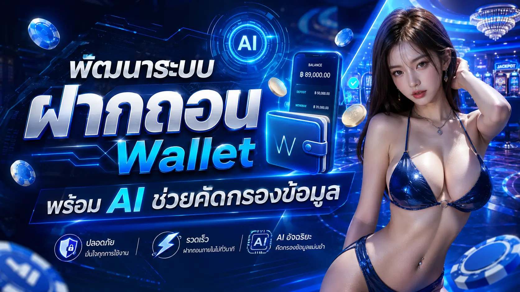 unix789 พัฒนาระบบฝากถอน Wallet พร้อม AI ช่วยคัดกรองข้อมูล